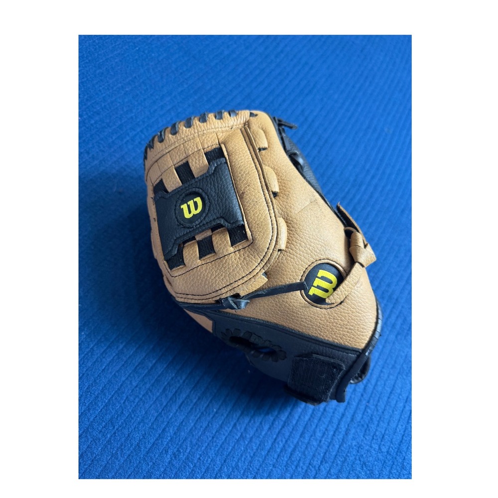 Wilson A300 Youth Baseball Glove Left Hand Throw MLB Tan Black WTA2457 10 Inch